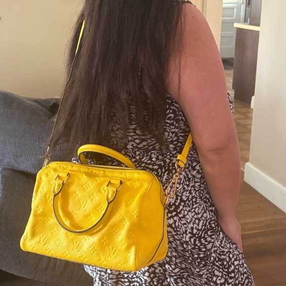 Louis Vuitton Empreinte Monogram Speedy Bandouliere 25 yellow (read description) - Picture 4 of 17